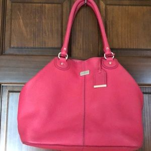 EUC pink leather Cole Haan bag